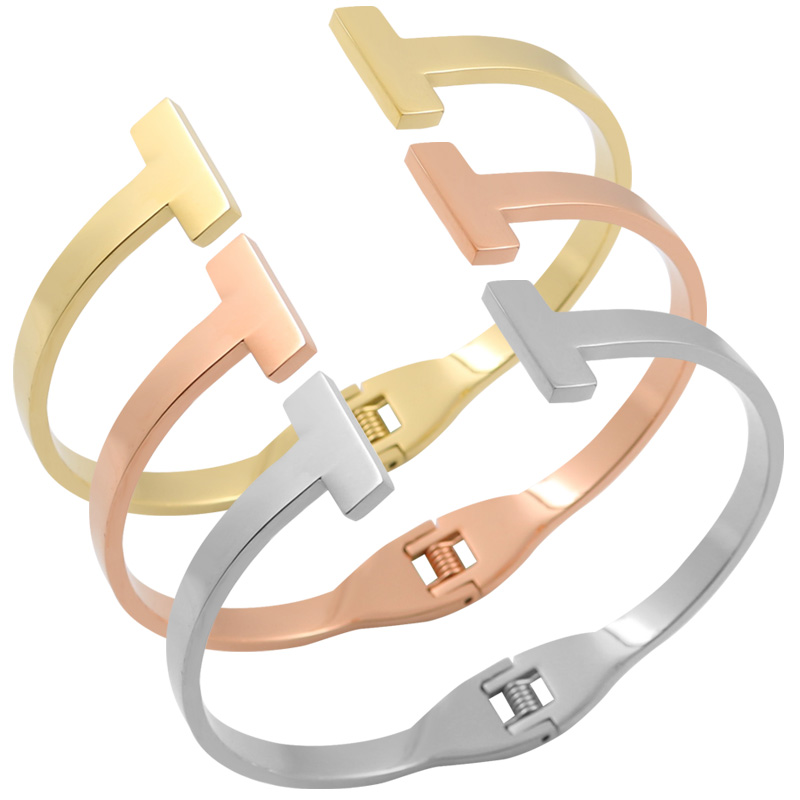 Double T-shaped spring bracelet