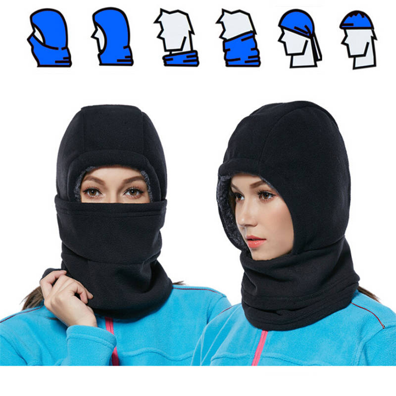 Three-purpose Warm Hat for Outdoor Cycling and Windshield