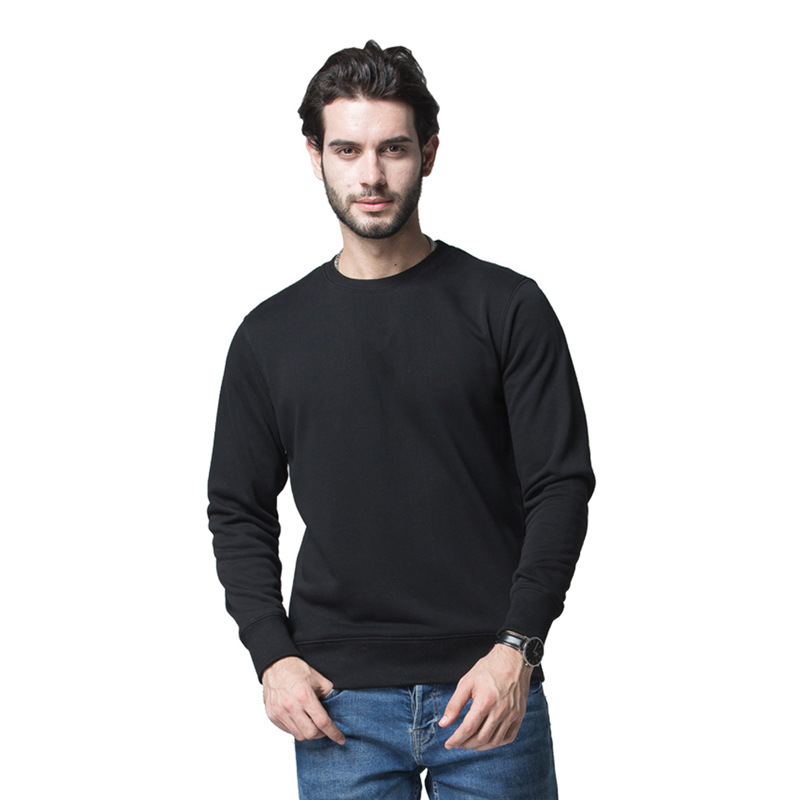 Men's knitted sweater solid color