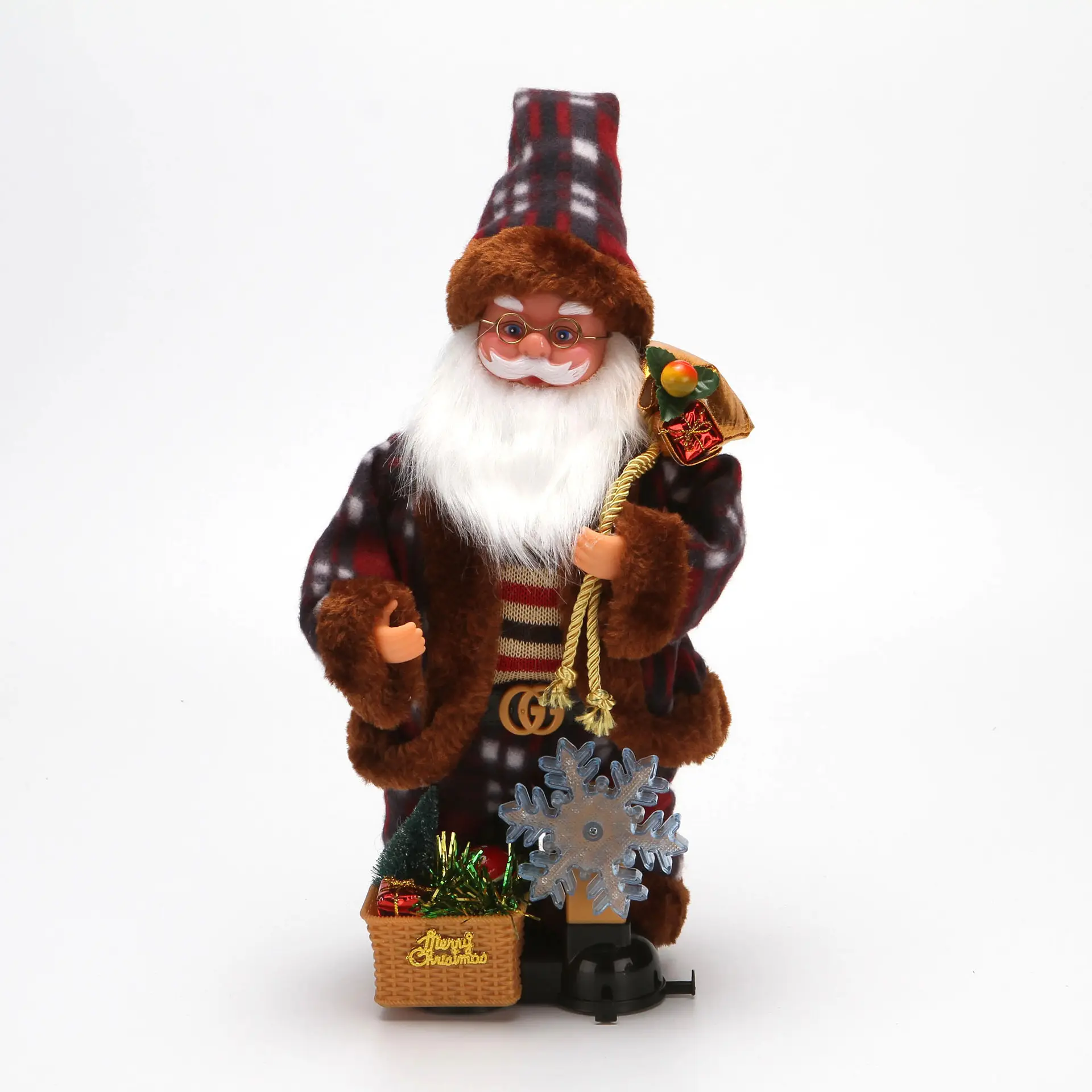 With creative electric Santa Claus toys children