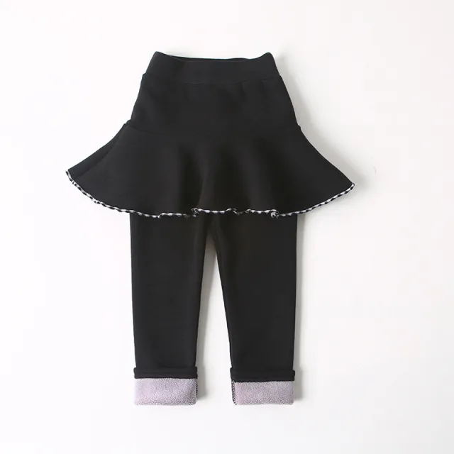 Children's Fake Two Piece Culottes Black - Shop at LoveMi
