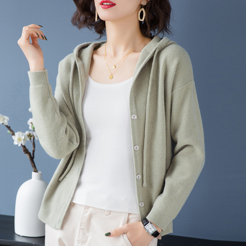 Fashion sweater women middle-aged short jacket outer wear