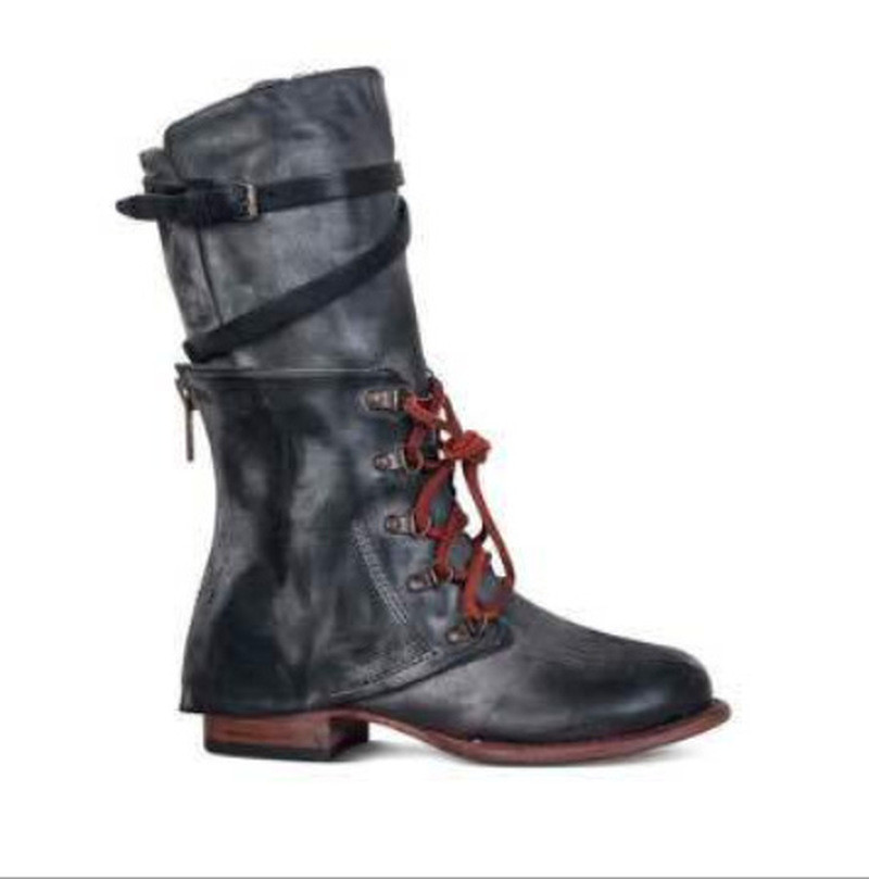 Low square heel English women's boots