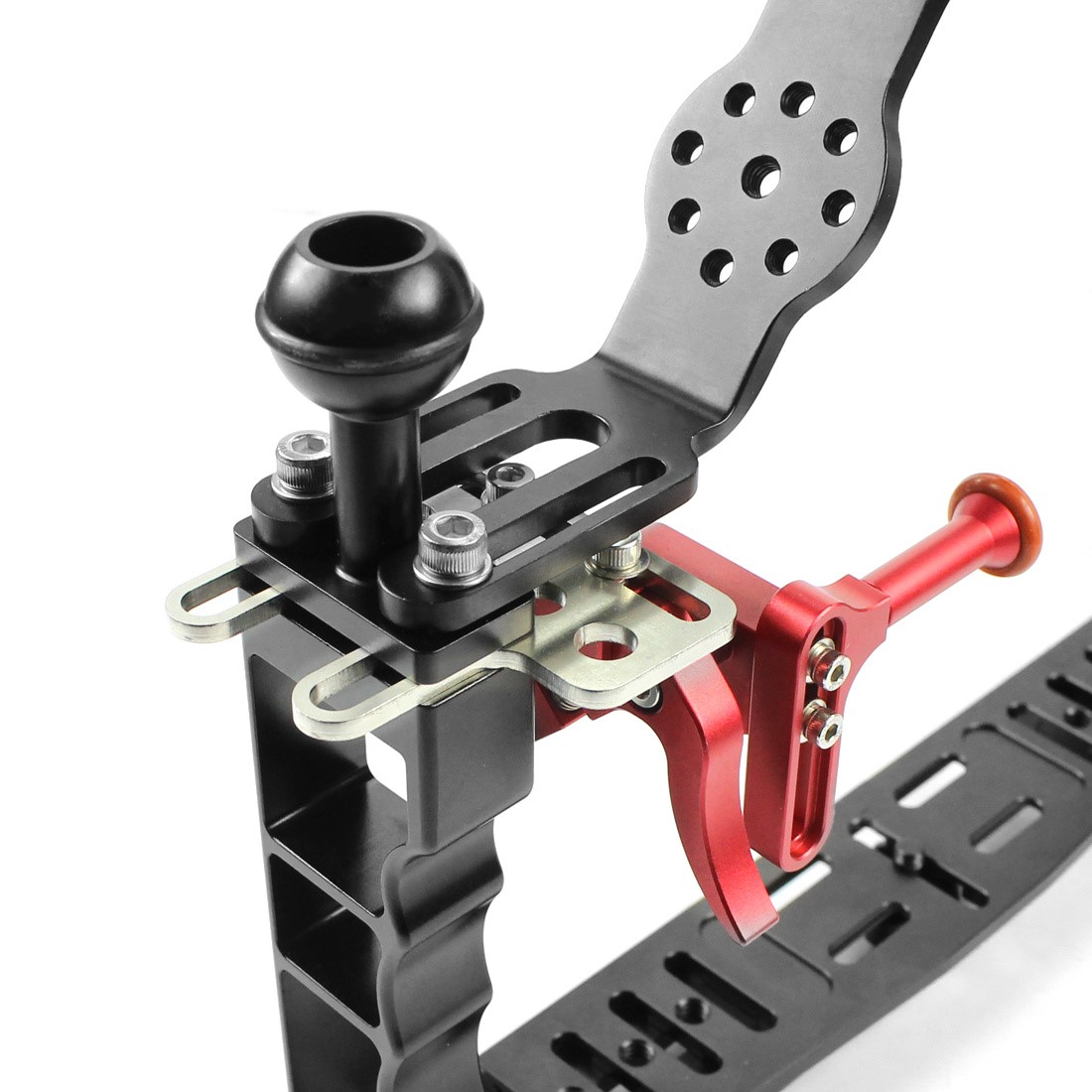 Aluminum alloy dual-handheld photography stand