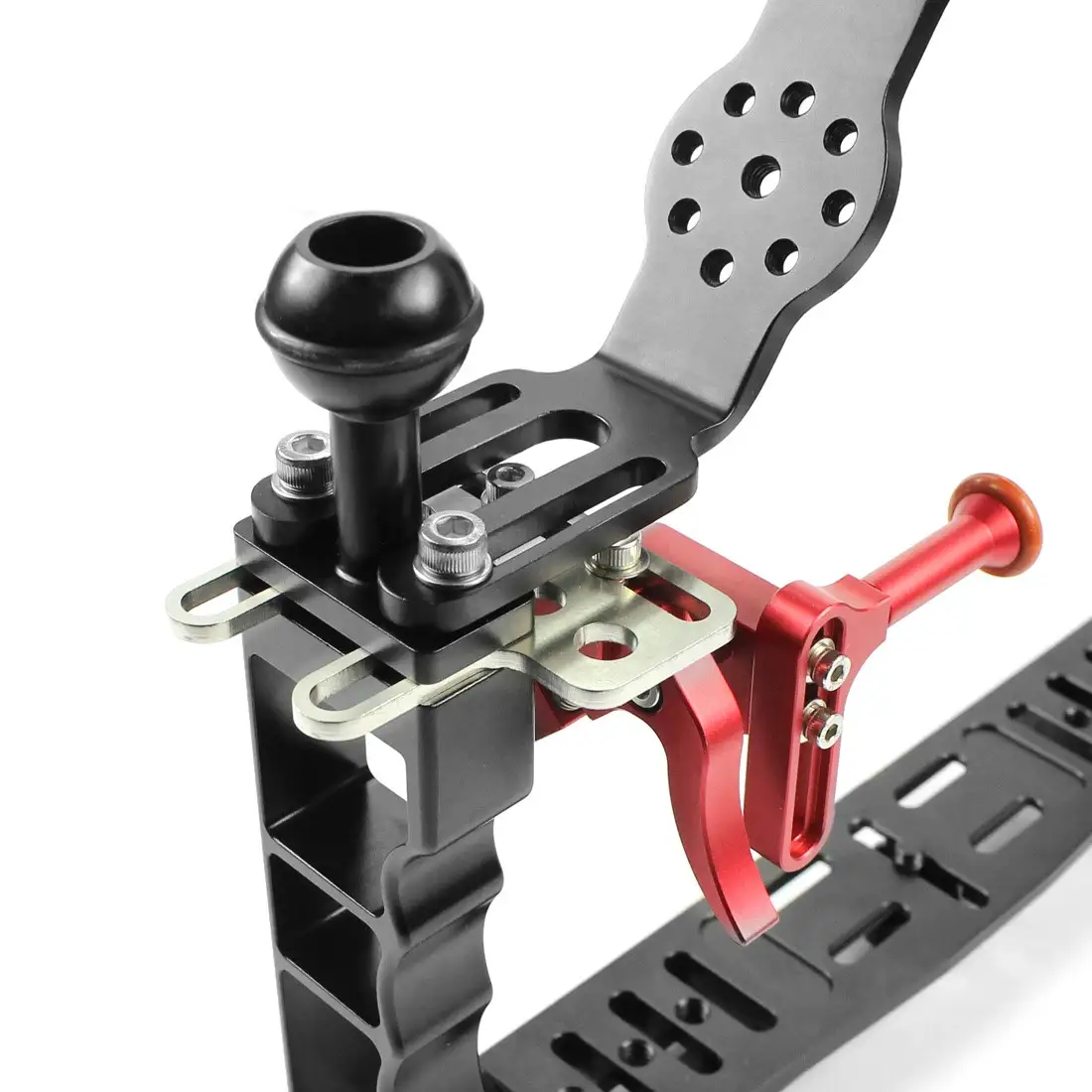 Aluminum alloy dual-handheld photography stand