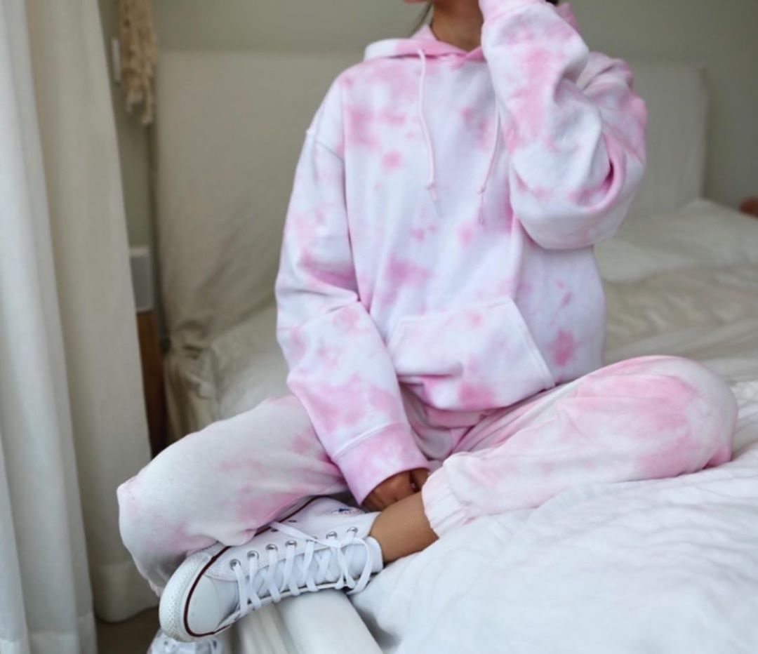 Home service printed women's long sleeve trousers