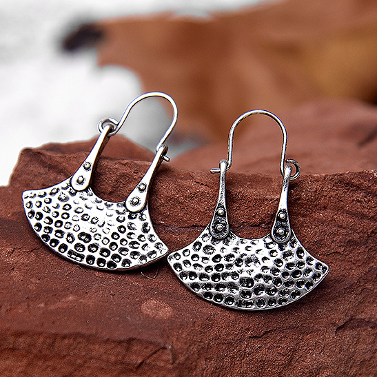 Scalloped Geometric Earrings