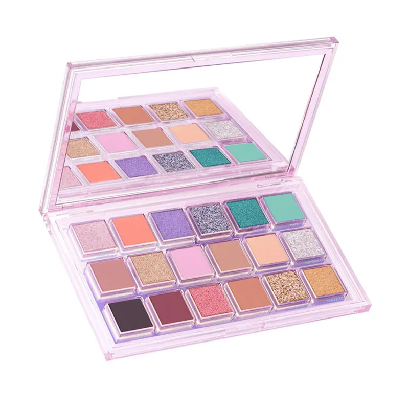 18 color eyeshadow palette earth color glitter matte - Retrograde Disk