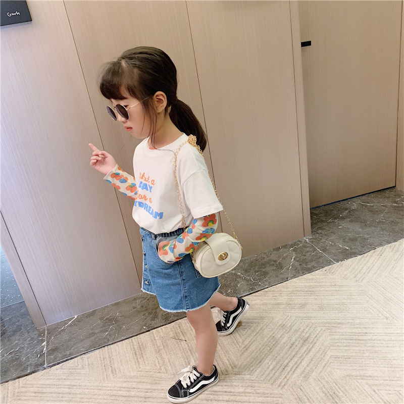 Children's mini diamond chain crossbody bag