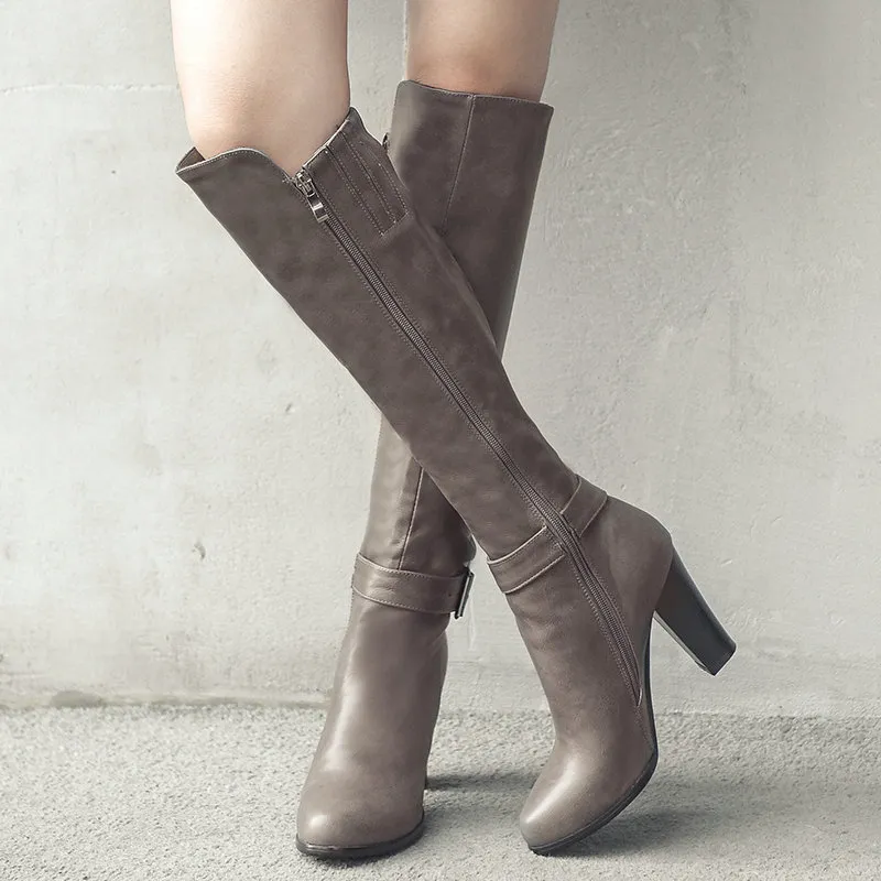 All-match tall boots - Grey