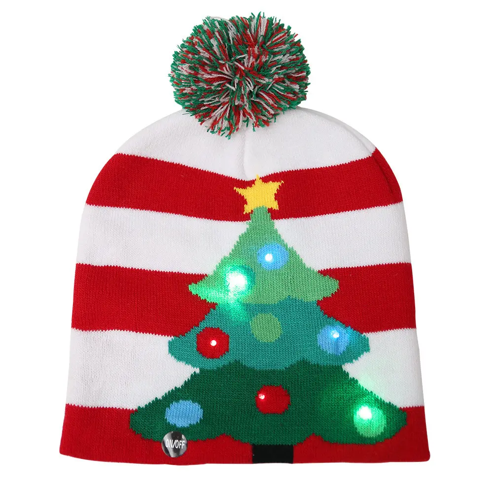 Christmas Hat LED Knitted