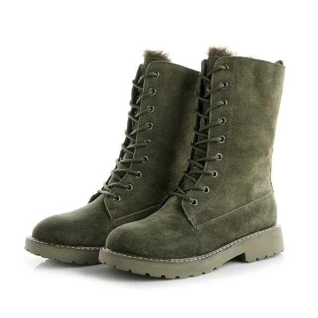 Leather Martin boots Green - Shop at LoveMi