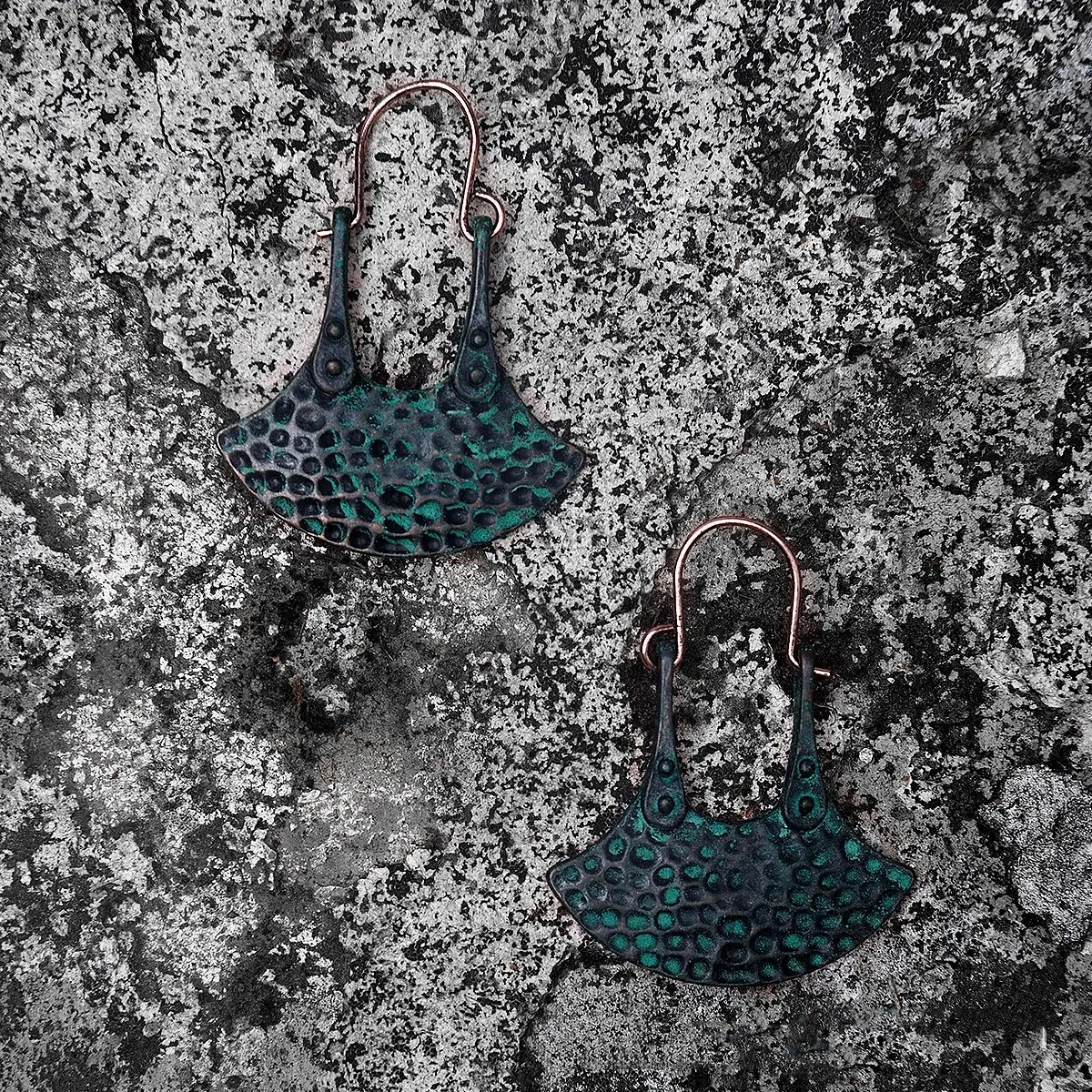 Scalloped Geometric Earrings