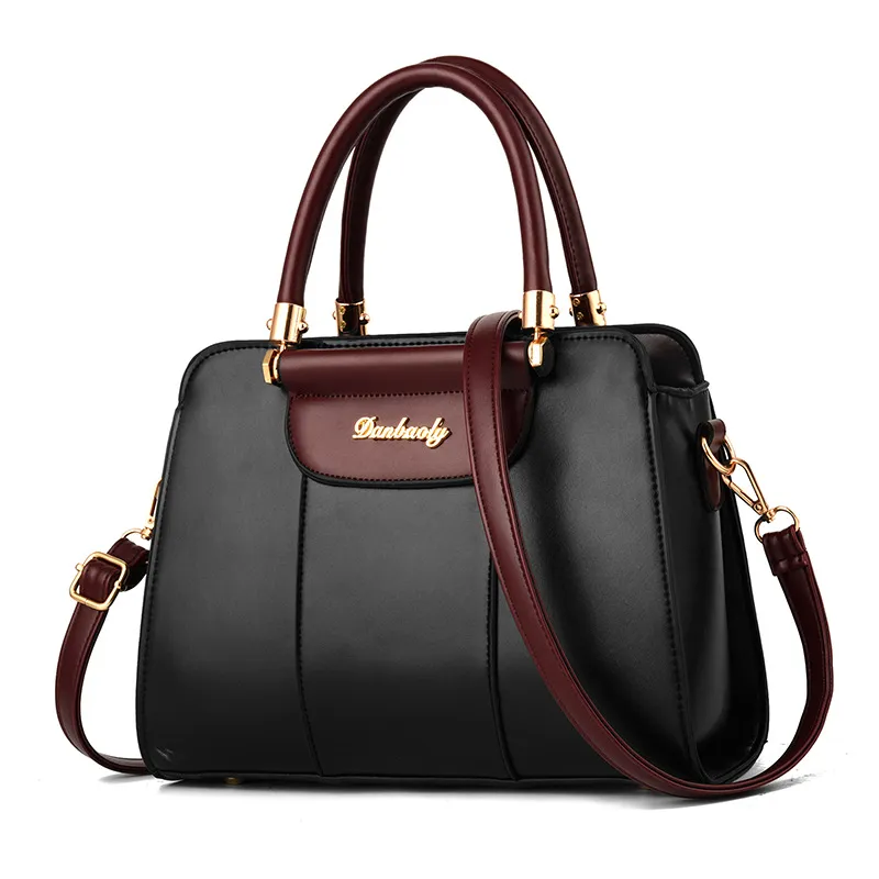 Large capacity Simple Shoulder Bag - Black