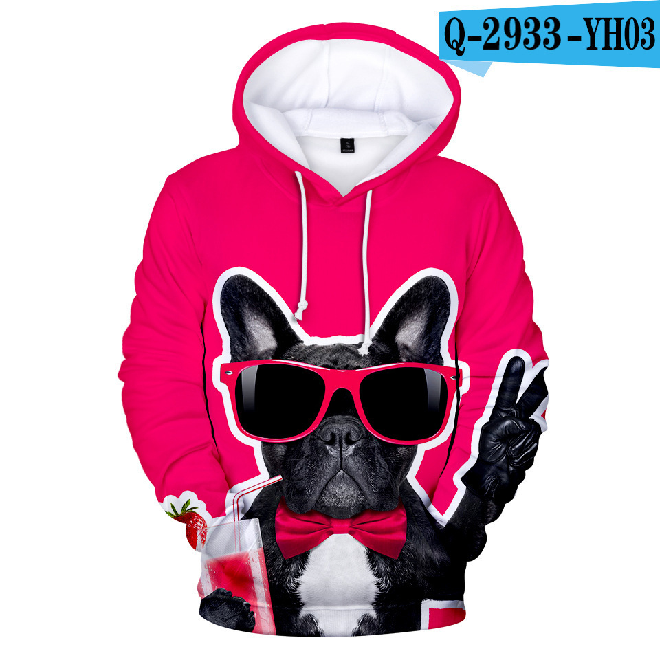 Printed 3D Hooded Long Sleeve Sweatshirt C Xxs - Shop at LoveMi