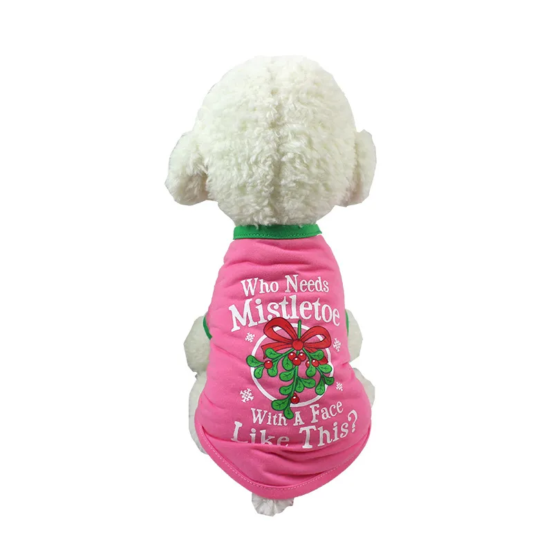 Dog Christmas Costume Sweatshirt Vest Clothes - 9 Style