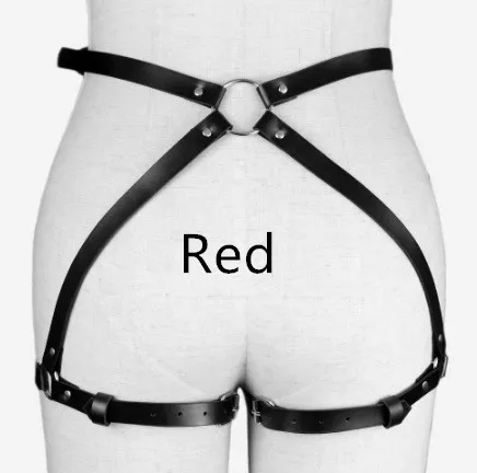 European and American leather belt waist chain Red - Shop at LoveMi