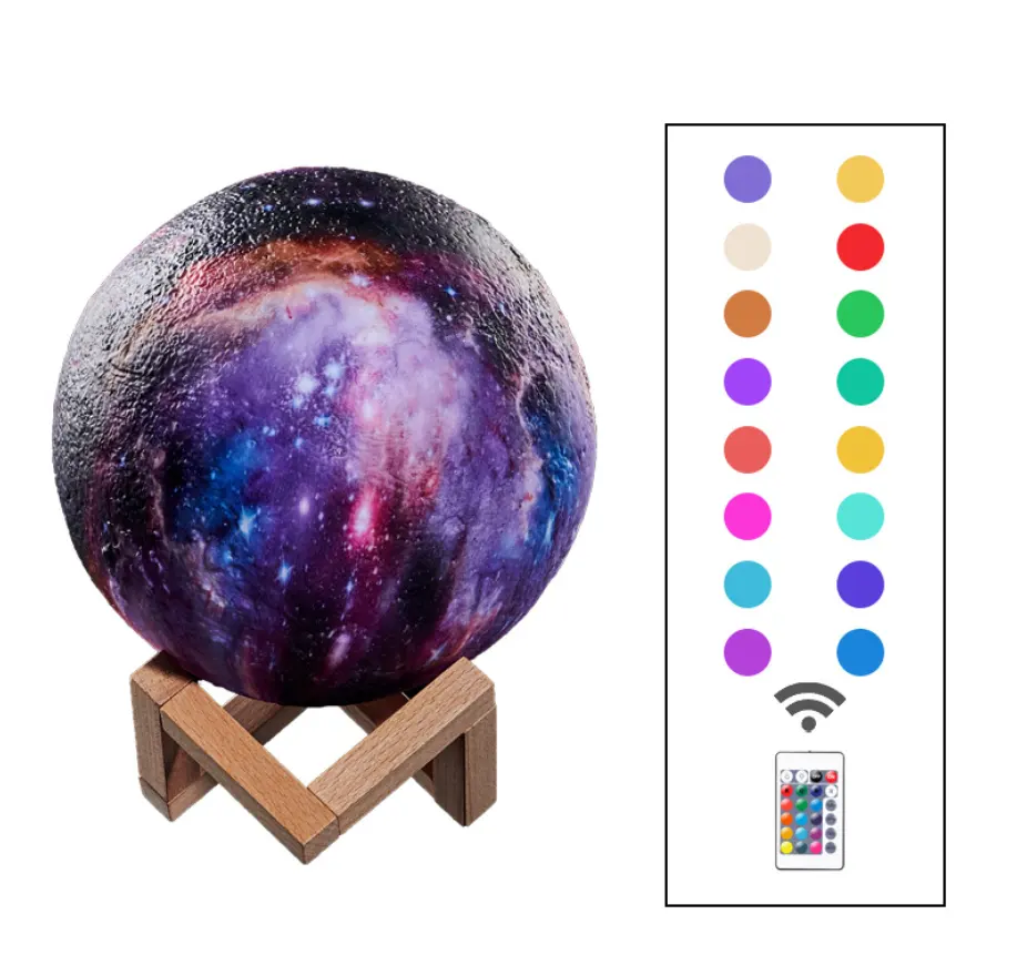 3D Printing Lunar Light Painting Creative Gift