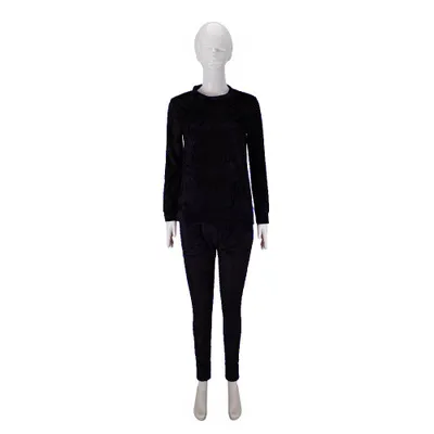 Velvet leisure sports suit Black - Shop at LoveMi
