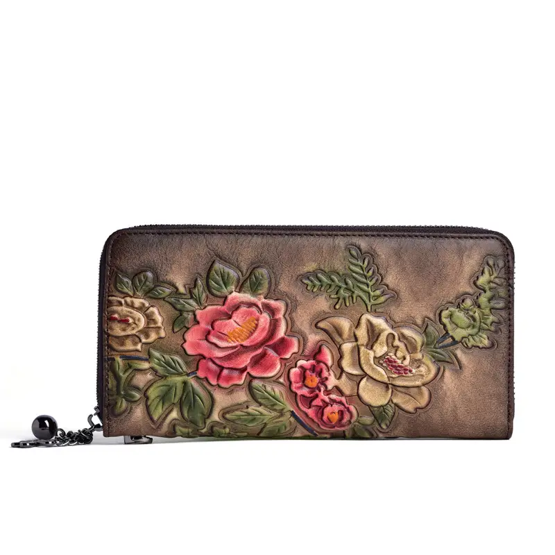 Vintage ladies wallets hand-polished and embossed