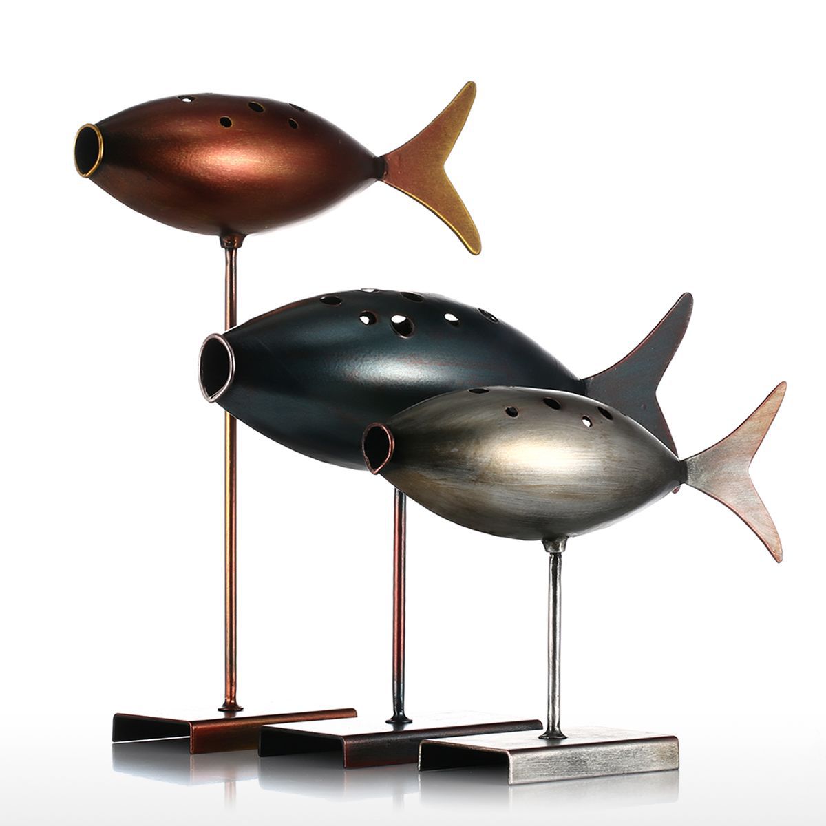 Submarine small fish wrought iron decoration