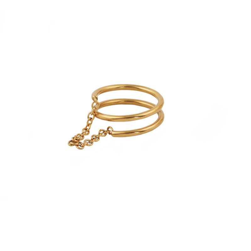 Simple temperament index finger ring