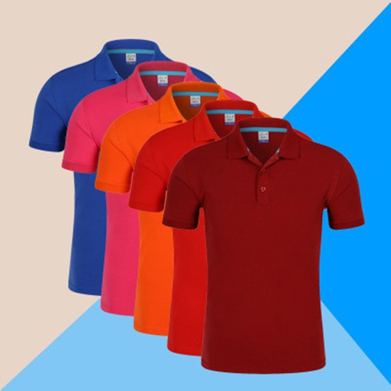 Cotton lapel men's T-shirt