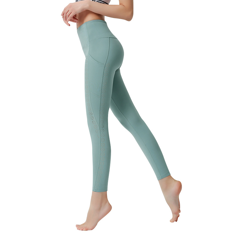 Sports nude high waist hip pants