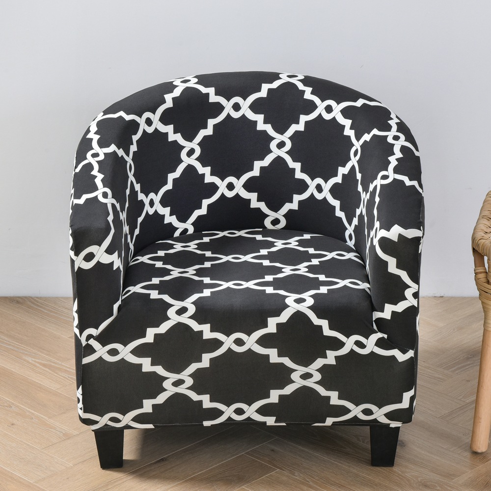 Rattan pattern dark grey