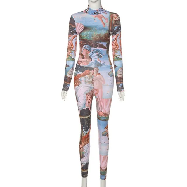 Women's long sleeve hip lifting sports Jumpsuit Colour - Shop at LoveMi