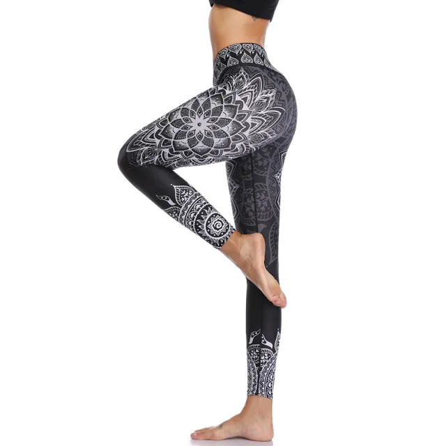 Ho 3D printed stretch leggings Black - Shop at LoveMi
