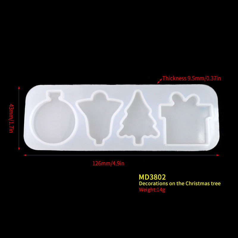 Christmas tree table mould diy crystal epoxy mould