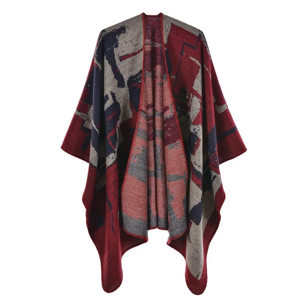 Ladies scarf shawl ideas - Wine
