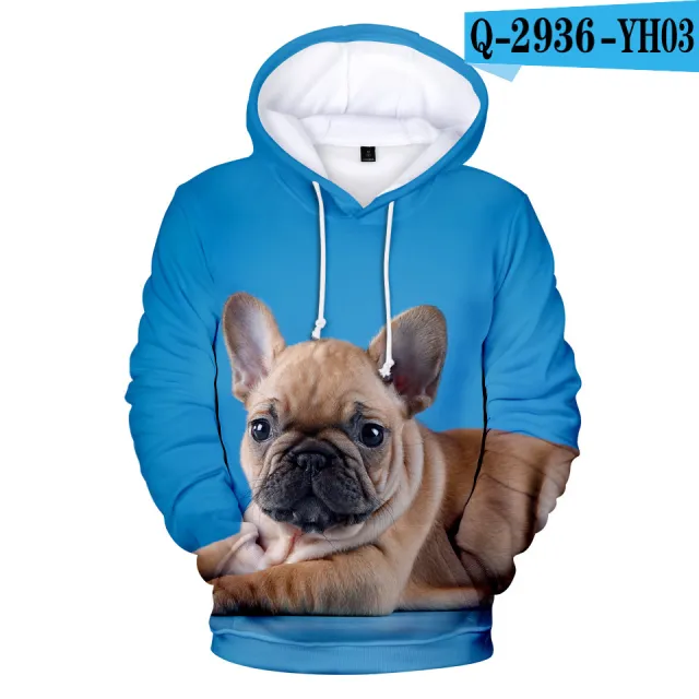 Printed 3D Hooded Long Sleeve Sweatshirt - Shop at LoveMi