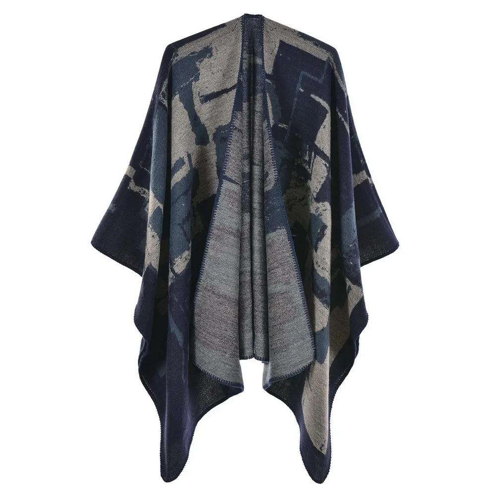 Ladies scarf shawl ideas - Navy