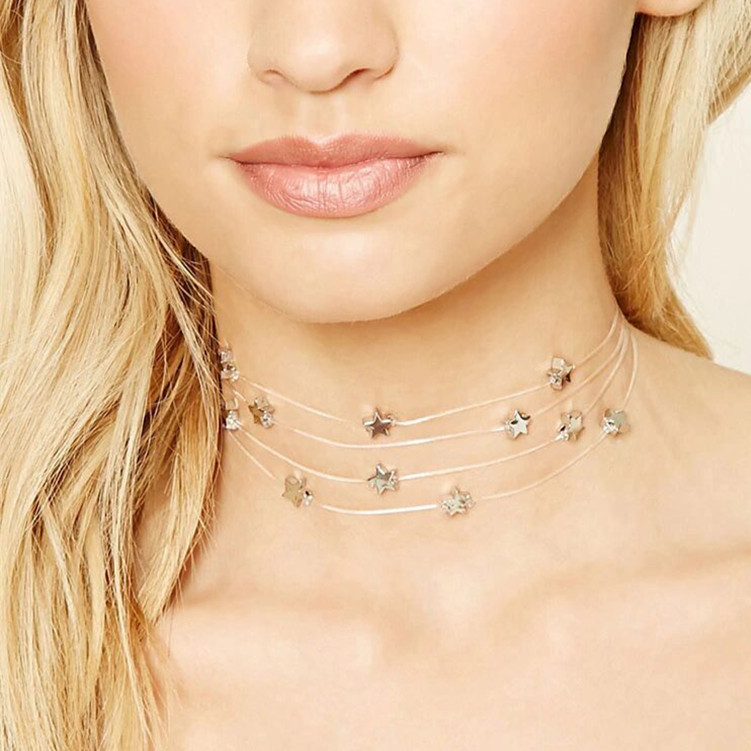 Star multilayer necklace