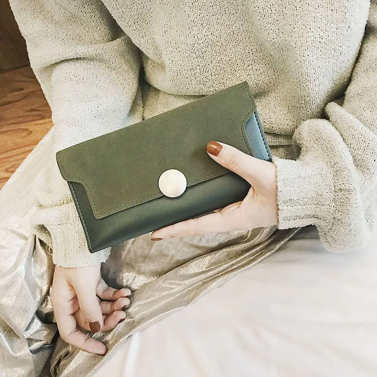 Large-capacity multi-card pocket fashion trendy clutch - Green