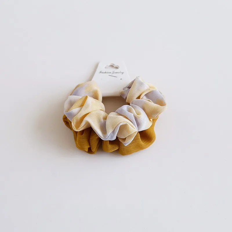 Simple temperament tie hair rope large intestine ring - Turmeric