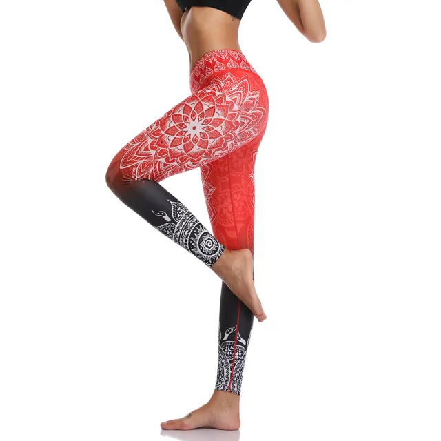 Ho 3D printed stretch leggings Red - Shop at LoveMi