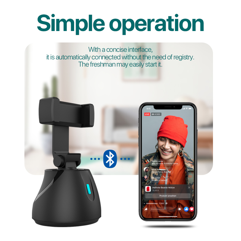 Smart face recognition 360-degree mobile phone holder - Picture 6 of 6