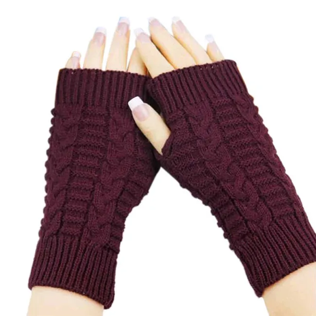 Female computer gloves - Red