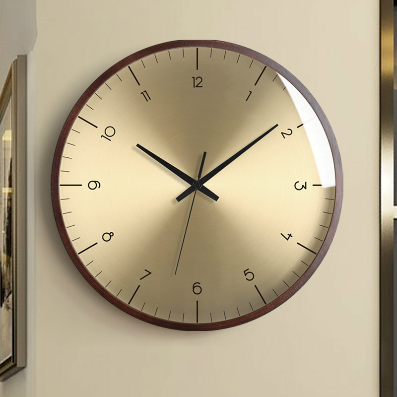 Round Wooden Wall Clock