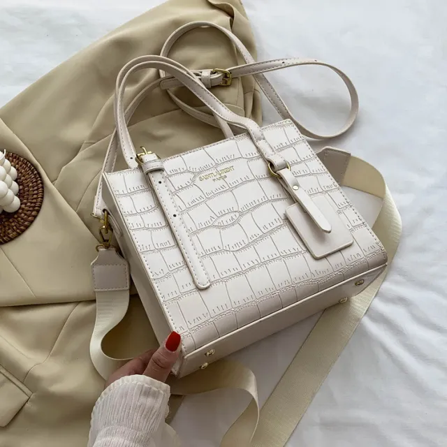 Fashionable and versatile casual One Shoulder Tote Bag White - Shop at LoveMi