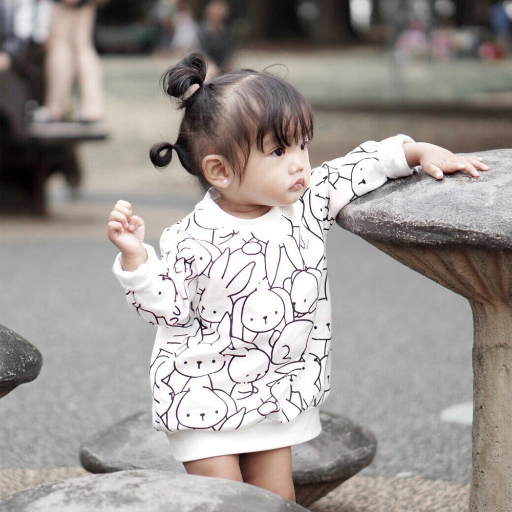 Children's cotton rabbit printing