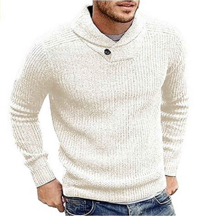 Solid color Pullover Sweater
