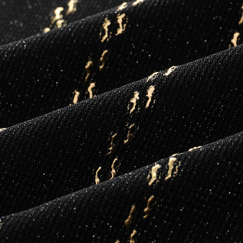 High neck bronzing mesh bottoming shirt