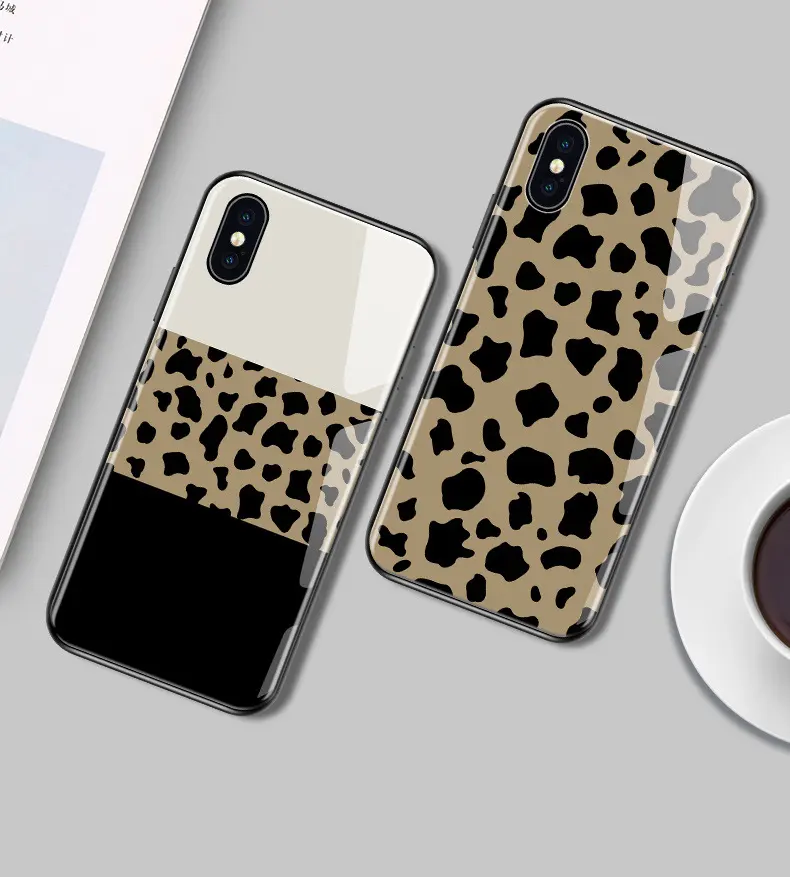 Leopard Glass Phone Case
