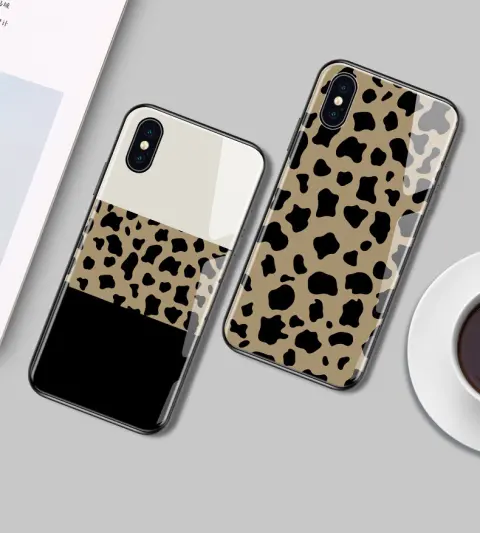Leopard Glass Phone Case