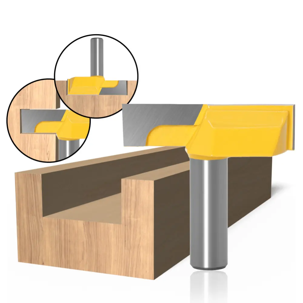 Woodworking Milling Cutter with Flat End