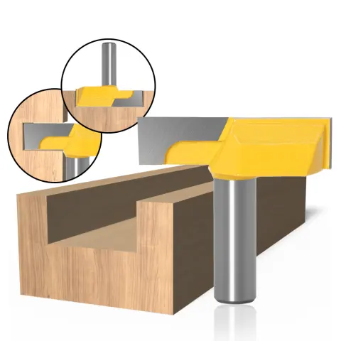 Woodworking Milling Cutter with Flat End
